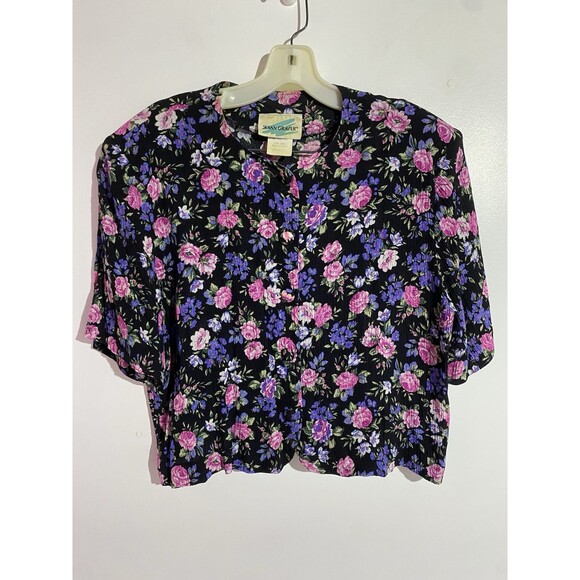 Vtg Susan Graver Skirt Top SET 14 Floral Cottagecore Feminine Modest Prairie - Picture 3 of 16